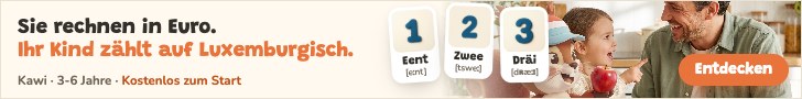 Sie rechnen in Euro. Ihr Kind zählt auf Luxemburgisch. Kawi, die App für 3- bis 6-Jährige.